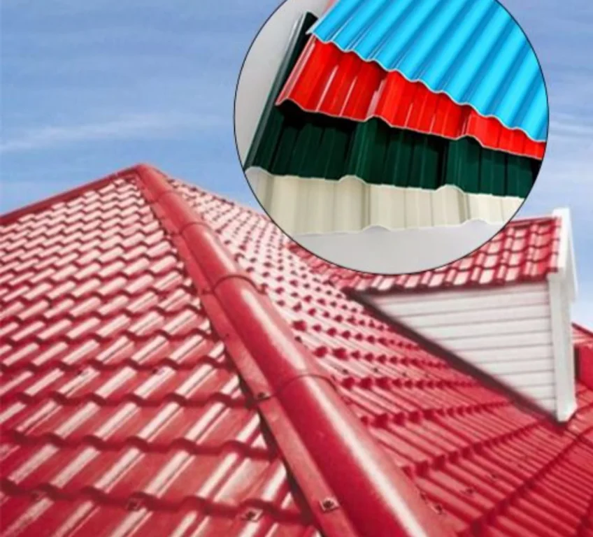 Finished red tiled Dumuzas roof with matching ridge capping